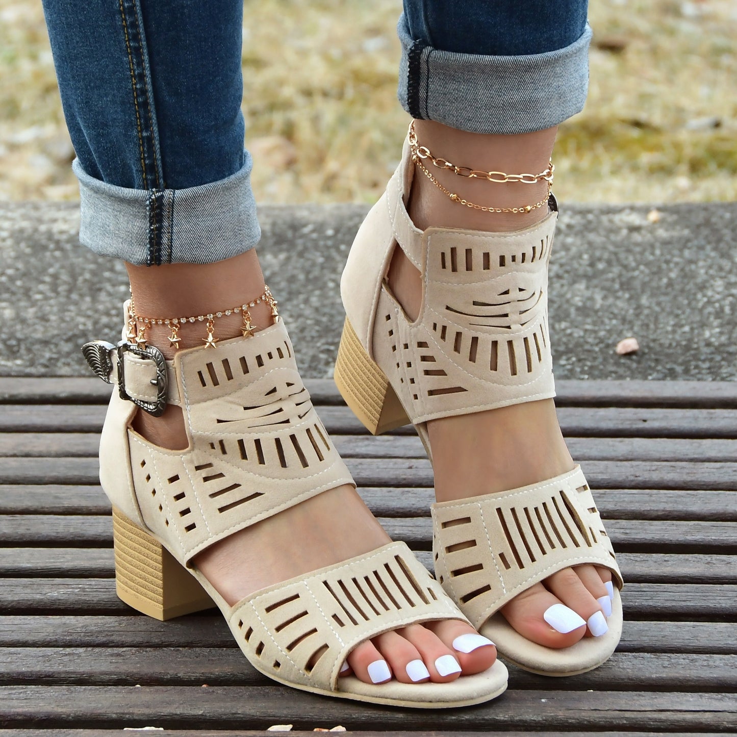Women's Hollow High Heels