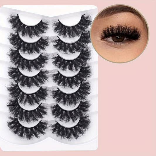 6D Volume Lashes with Perfect C-Curl, 20mm (7 Pairs)